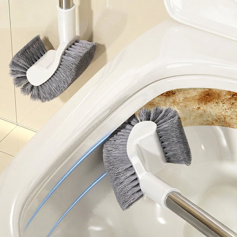 Long Handle Toilet Brush with Curved Head