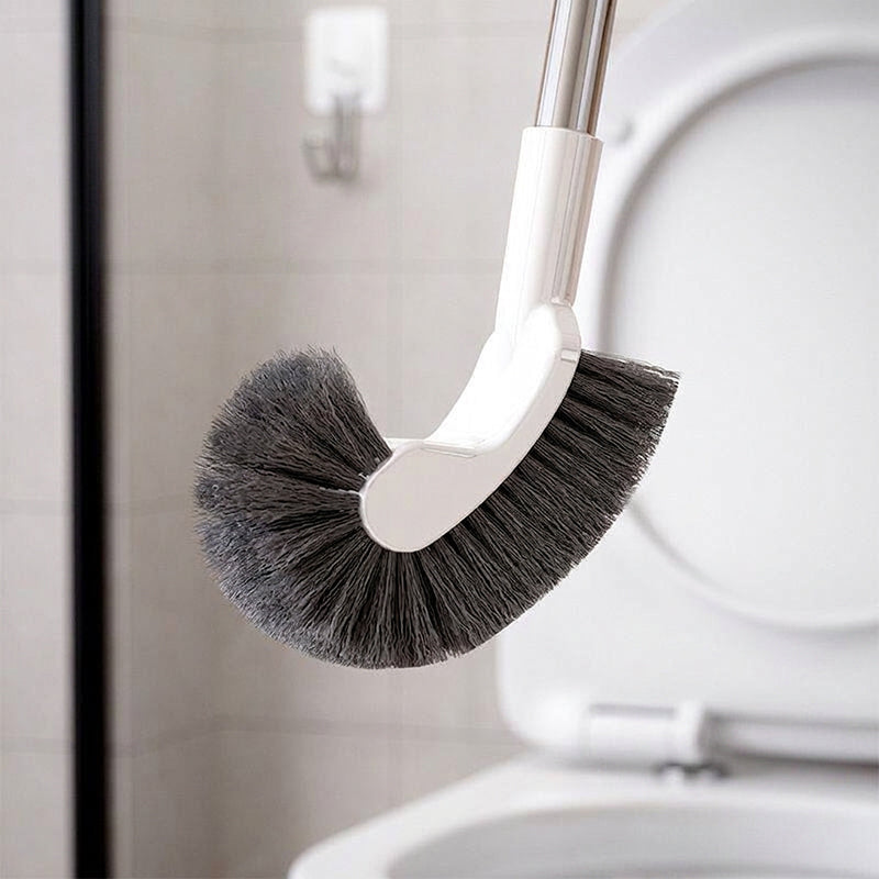 Long Handle Toilet Brush with Curved Head