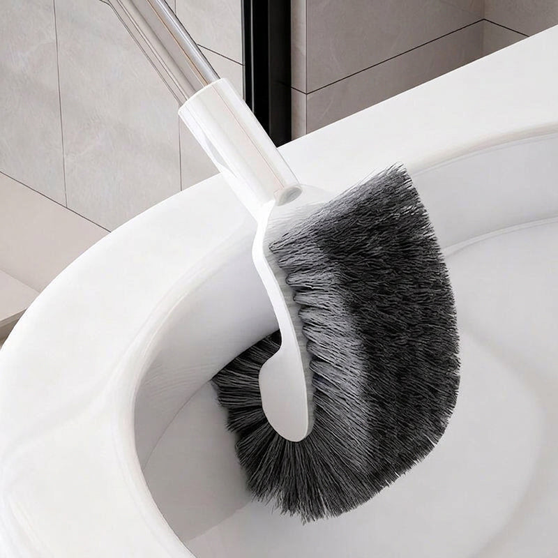 Long Handle Toilet Brush with Curved Head