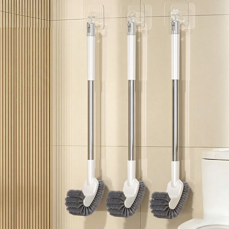 Long Handle Toilet Brush with Curved Head