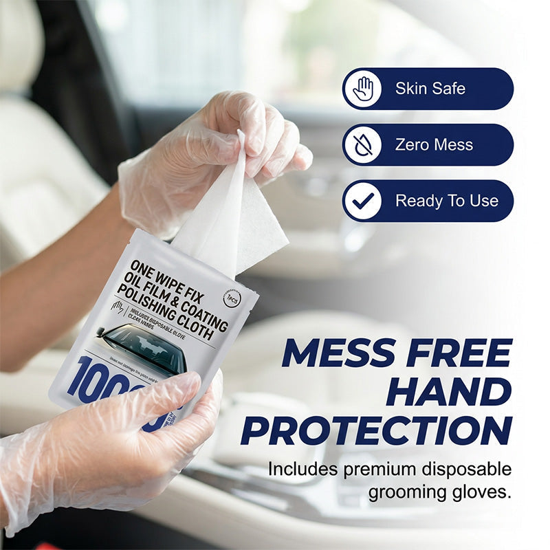 Car Glass Oil Film Removal Wipes