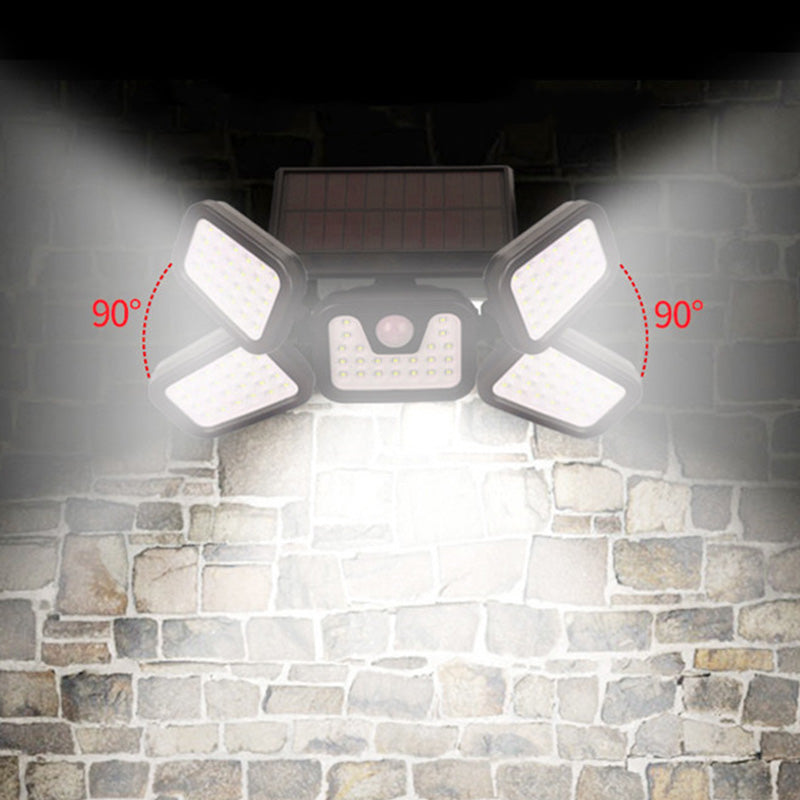 Solar 3-Heads Wall Light With Sensor Lighting Function