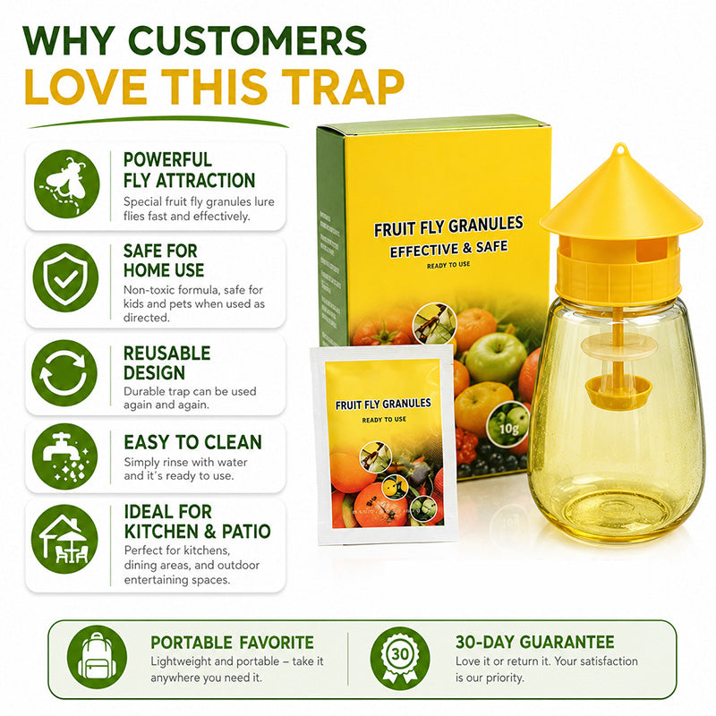 Reusable fly trap benefits
