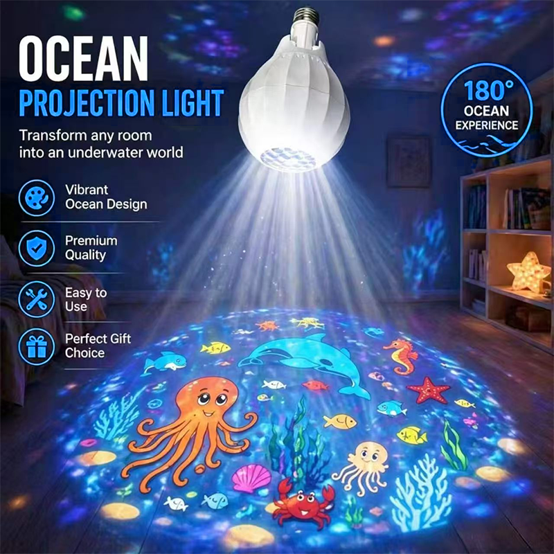 180° Rotatable LED Projection Bulb