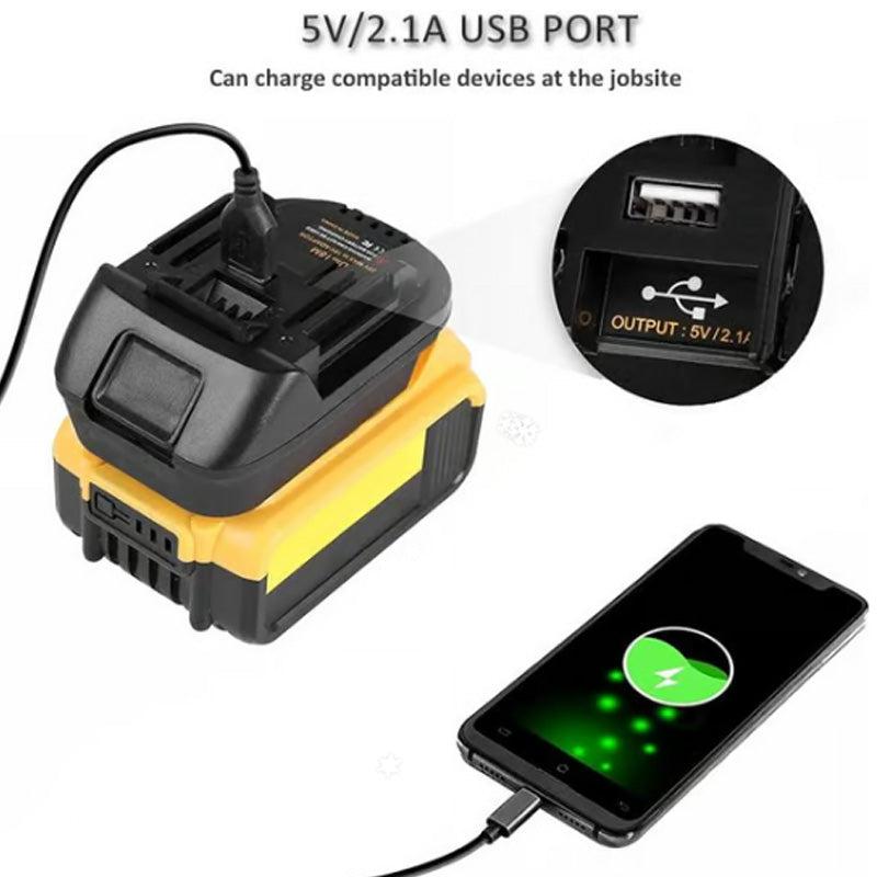 🔋 49% OFF NOW! ⚡ 18V Lithium Battery Adapter - Universal Compatibility with Power Tools, Lightweight & Long-Lasting 🛠️📦