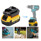 🔋 49% OFF NOW! ⚡ 18V Lithium Battery Adapter - Universal Compatibility with Power Tools, Lightweight & Long-Lasting 🛠️📦
