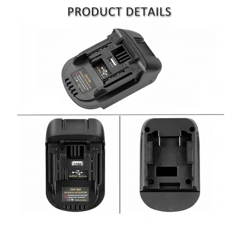 🔋 49% OFF NOW! ⚡ 18V Lithium Battery Adapter - Universal Compatibility with Power Tools, Lightweight & Long-Lasting 🛠️📦