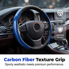 Segmented Carbon Fiber Steering Wheel Cover