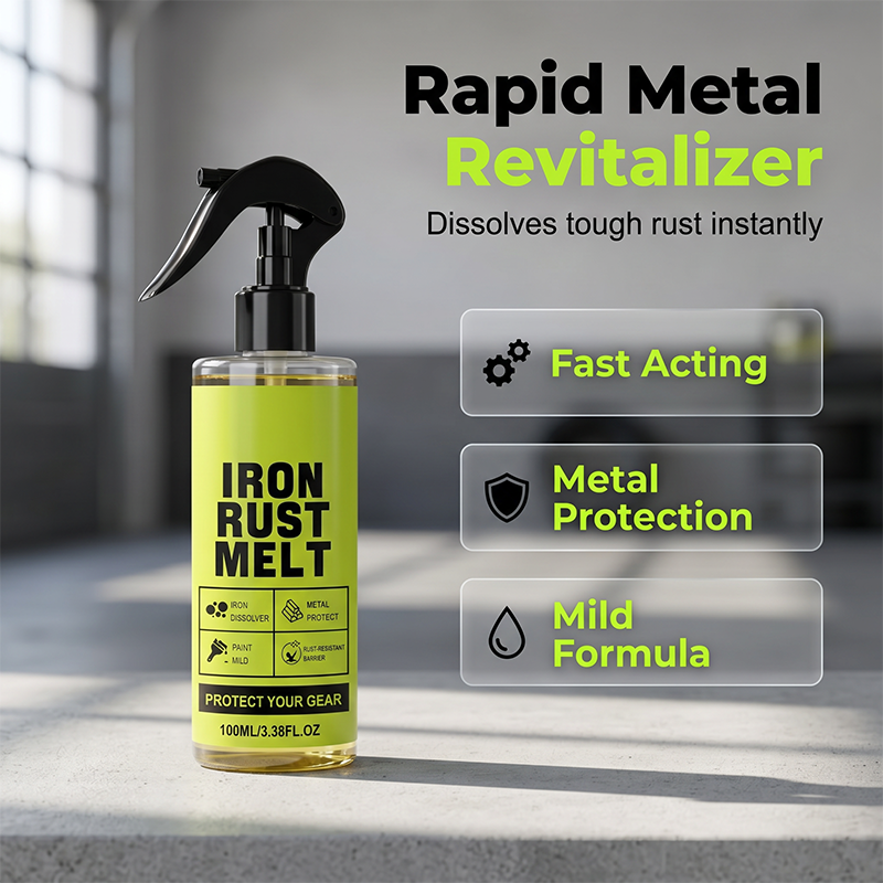🛠Factory direct sale, genuine 50% off！✨One-click remove old rust！Iron Rust Melt Spray