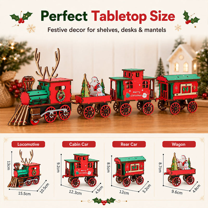 📢📢 50% Off!! 🥳 💞 Over 50,000 Sold! ⚡🚂 Holiday-Themed DIY Train Puzzle