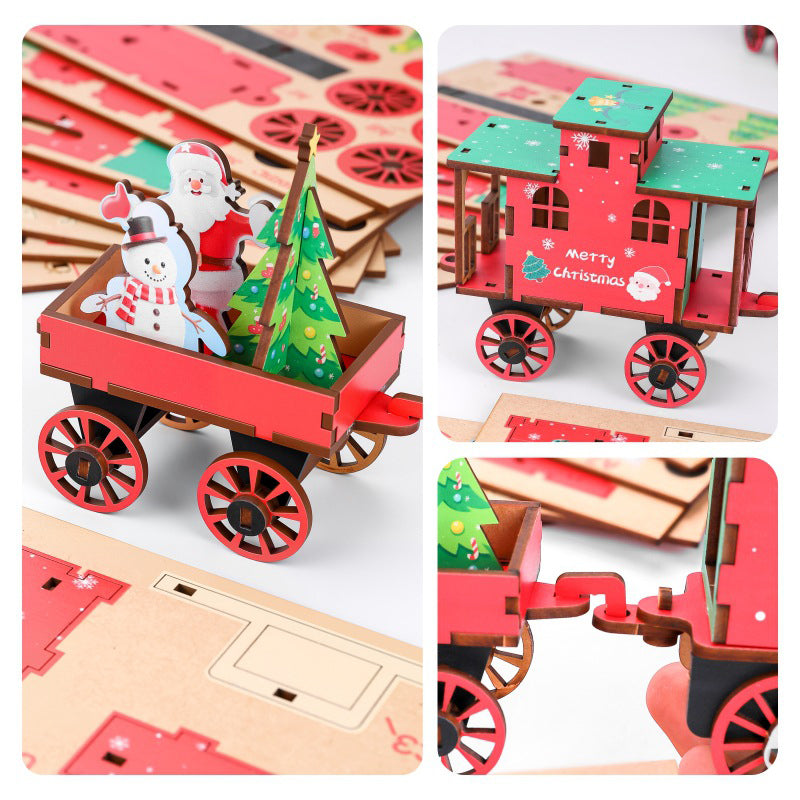 📢📢 50% Off!! 🥳 💞 Over 50,000 Sold! ⚡🚂 Holiday-Themed DIY Train Puzzle