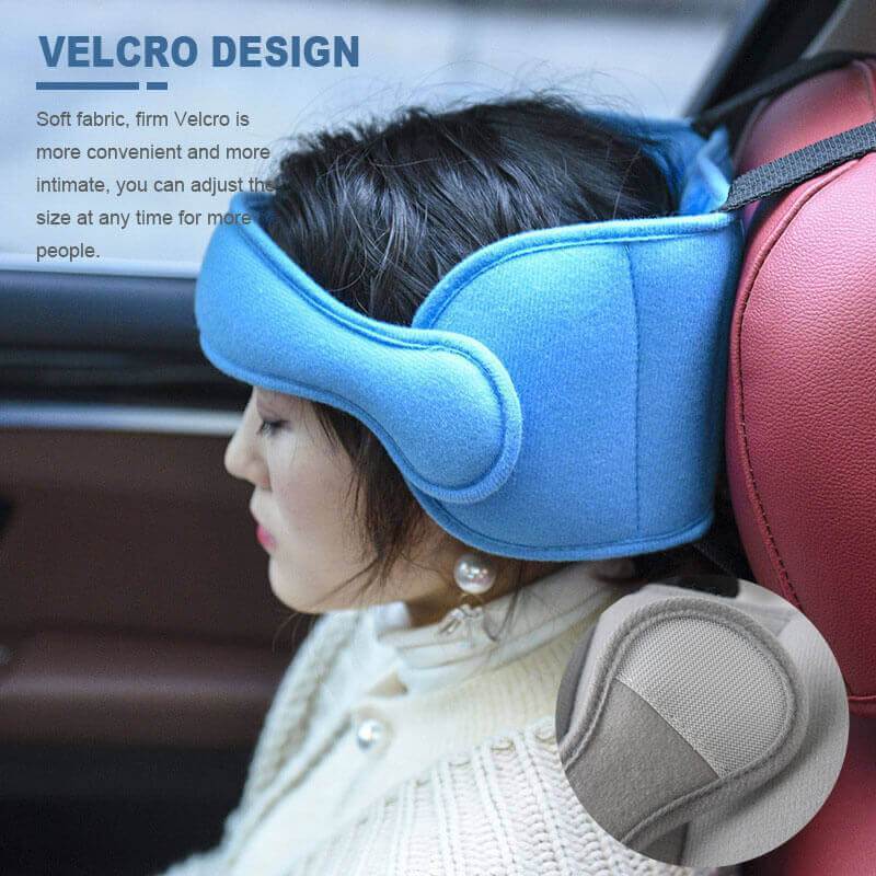 😴Kids Car Sleeping Head Support Band – Adjustable Toddler Sleep Headrest Pillow, Anti-Droop Child Head Stabilizer for Car Seats, Prevent Neck Soreness During Road Trips