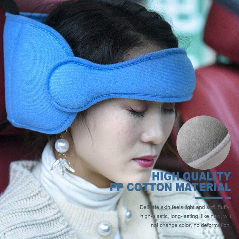 😴Kids Car Sleeping Head Support Band – Adjustable Toddler Sleep Headrest Pillow, Anti-Droop Child Head Stabilizer for Car Seats, Prevent Neck Soreness During Road Trips