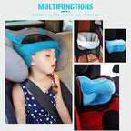 😴Kids Car Sleeping Head Support Band – Adjustable Toddler Sleep Headrest Pillow, Anti-Droop Child Head Stabilizer for Car Seats, Prevent Neck Soreness During Road Trips