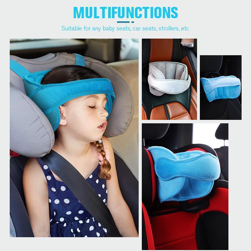 😴Kids Car Sleeping Head Support Band – Adjustable Toddler Sleep Headrest Pillow, Anti-Droop Child Head Stabilizer for Car Seats, Prevent Neck Soreness During Road Trips