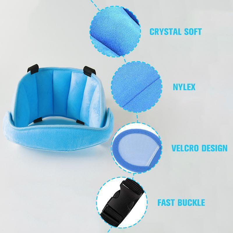 😴Kids Car Sleeping Head Support Band – Adjustable Toddler Sleep Headrest Pillow, Anti-Droop Child Head Stabilizer for Car Seats, Prevent Neck Soreness During Road Trips