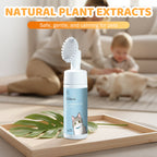 No-Rinse Pet Chin Cleaning Foam with Silicone Brush