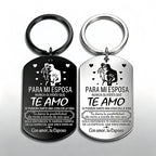 Stainless Steel Couple Keychain
