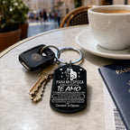 Stainless Steel Couple Keychain