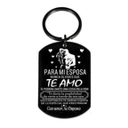 Stainless Steel Couple Keychain