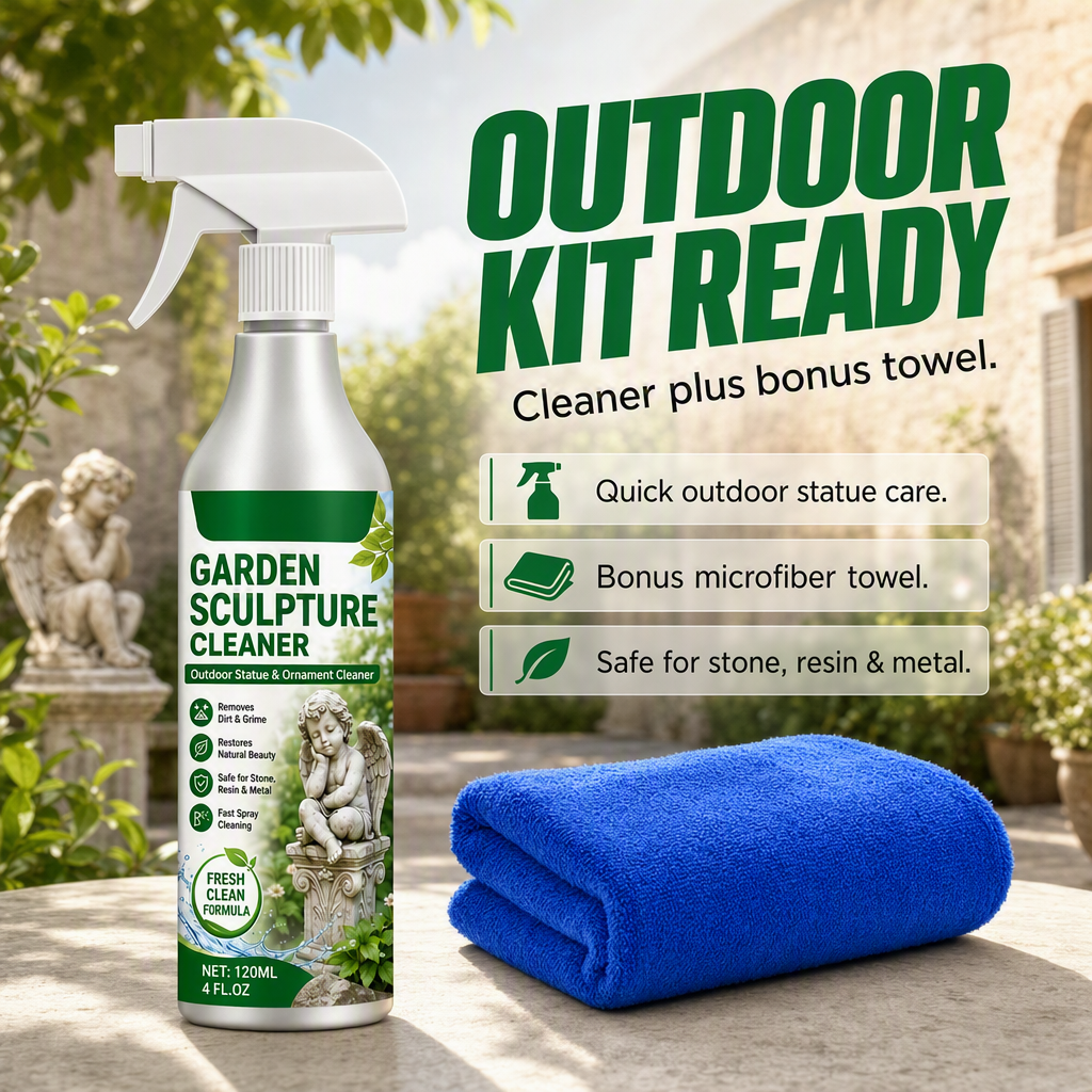🌿 Buy 2, Get 1 FREE ✨ Powerful Cleaning Spray for Garden Sculptures – Removes Dirt & Restores a Fresh Look 🗿