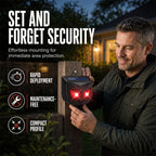 Solar Animal Repeller with Flashing LED Lights