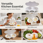 Dual Cavity Microwave Egg Poacher