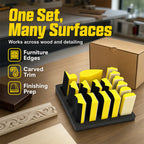 16-Piece Multi-Shape Sanding Block Set