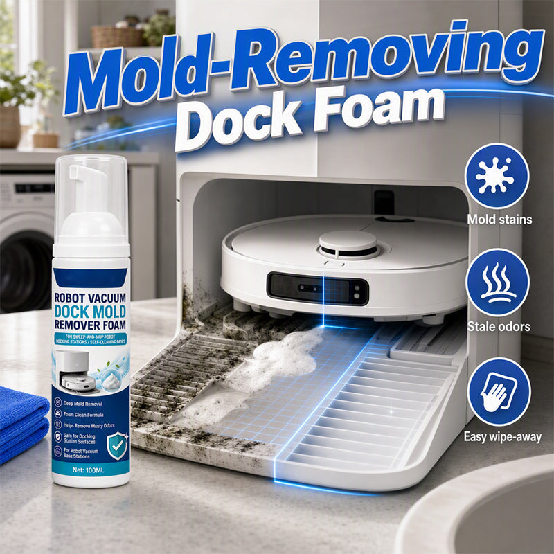 Robot Vacuum Dock Mold Remover Foam with Towel
